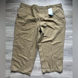 Columbia Men’s Tan Cargo Khaki Outdoor Zipper Pocket Hiking Pants Size 50” x 32”